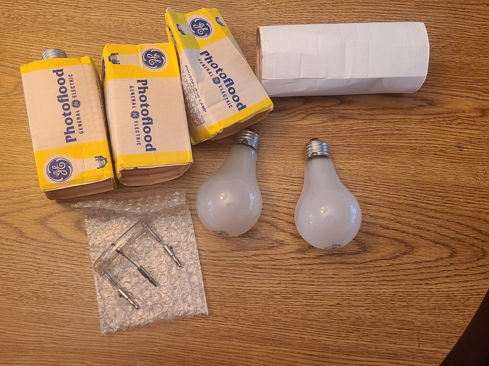 7 Lot Vtg General Electric Photoflood Lamp BBA-NO.  Vintage Lot Of 7