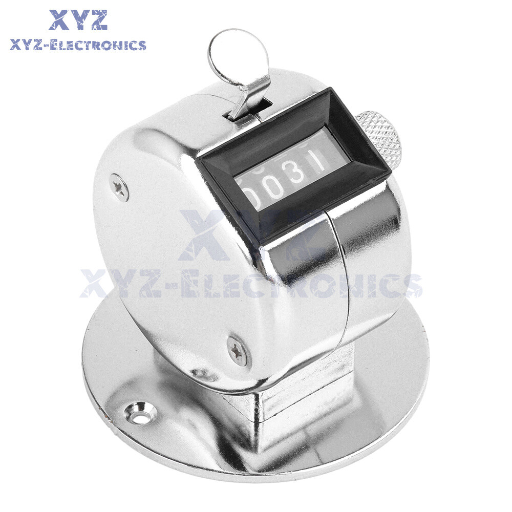 Mechanical Hand Tally Number Counter Click Clicker 0~9999 4Digit Counting Manual