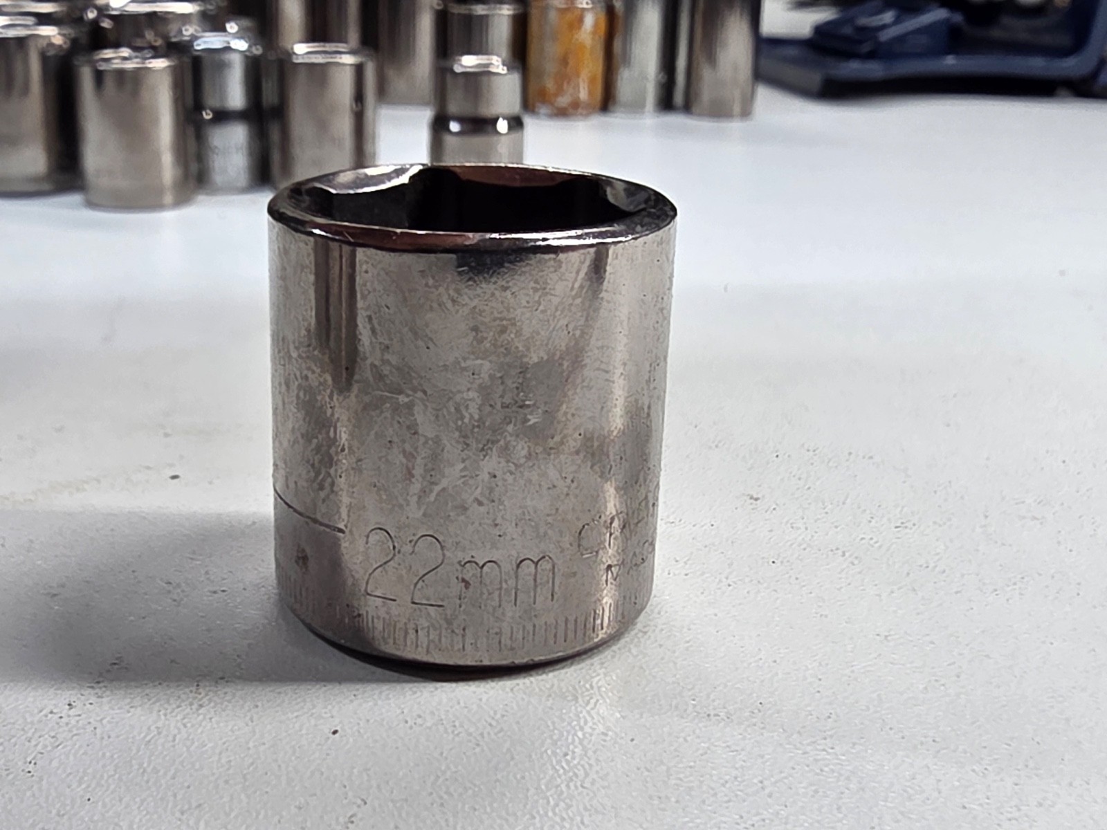 Craftsman Tools G2-43585,  22mm  3/8 Drive 6pt Metric Socket, USA