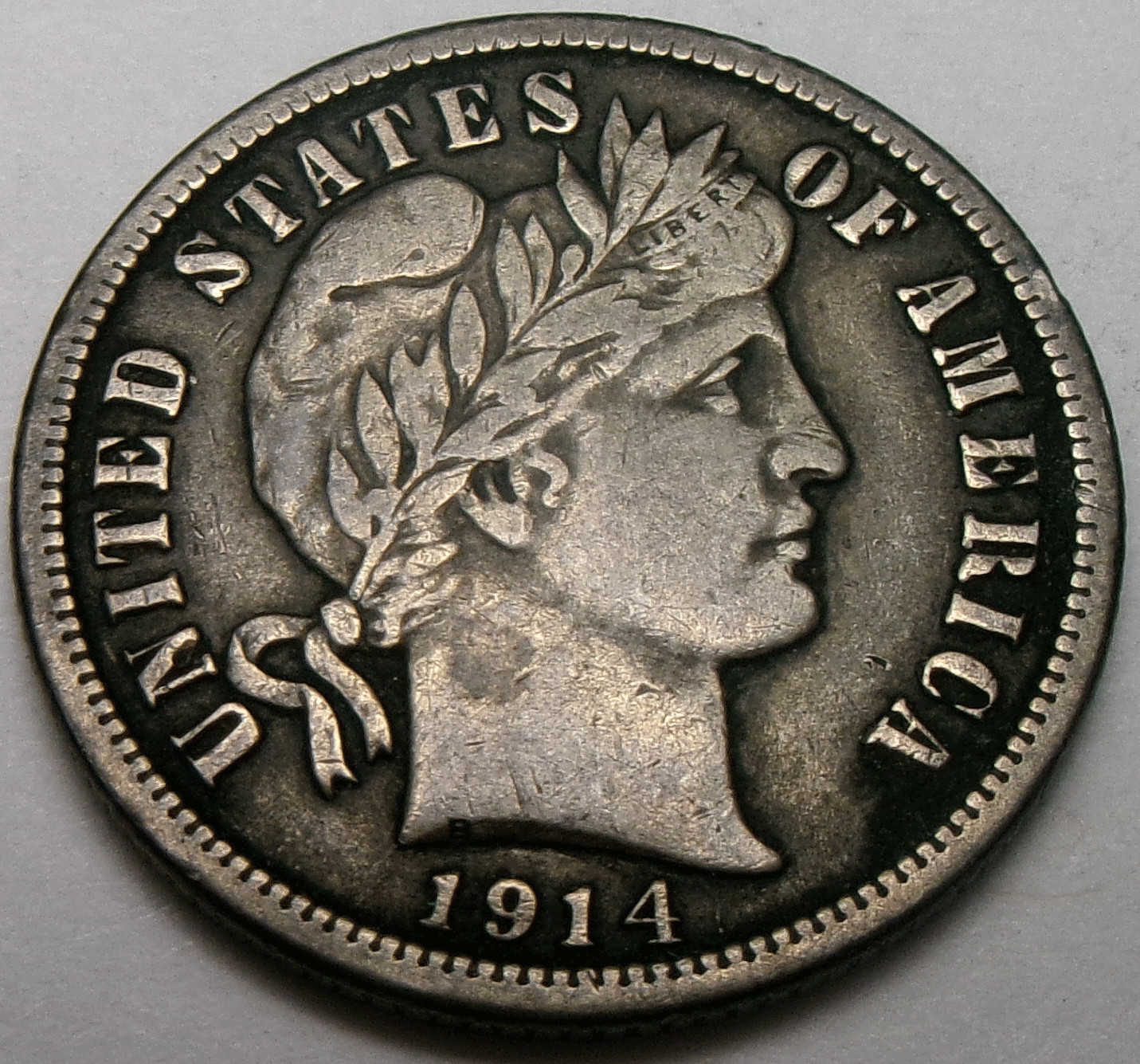 1914 Barber 10¢ Dime