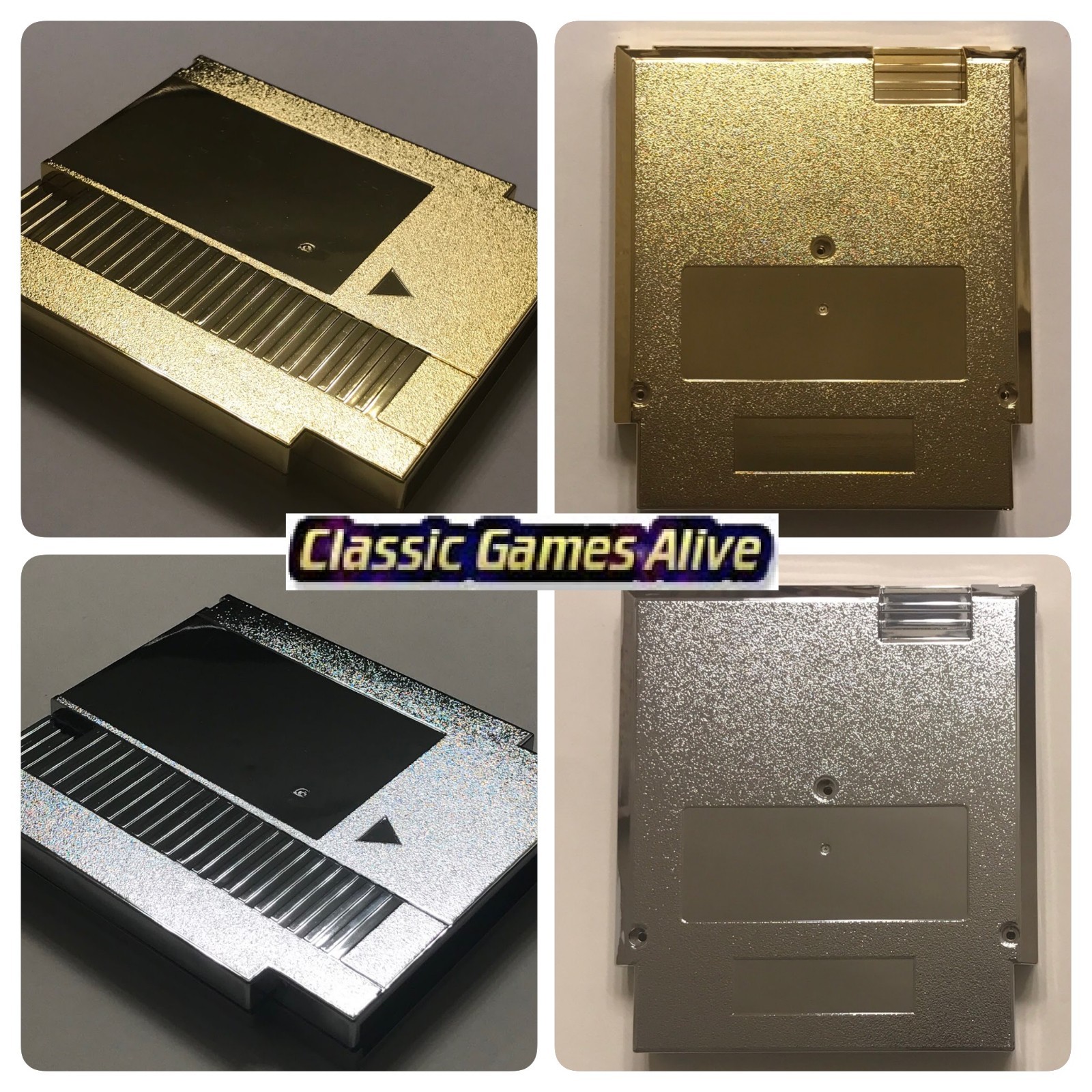 NES The Legend of Zelda Game Case Shell- Gold or Sliver Platinum (Metal Plating)