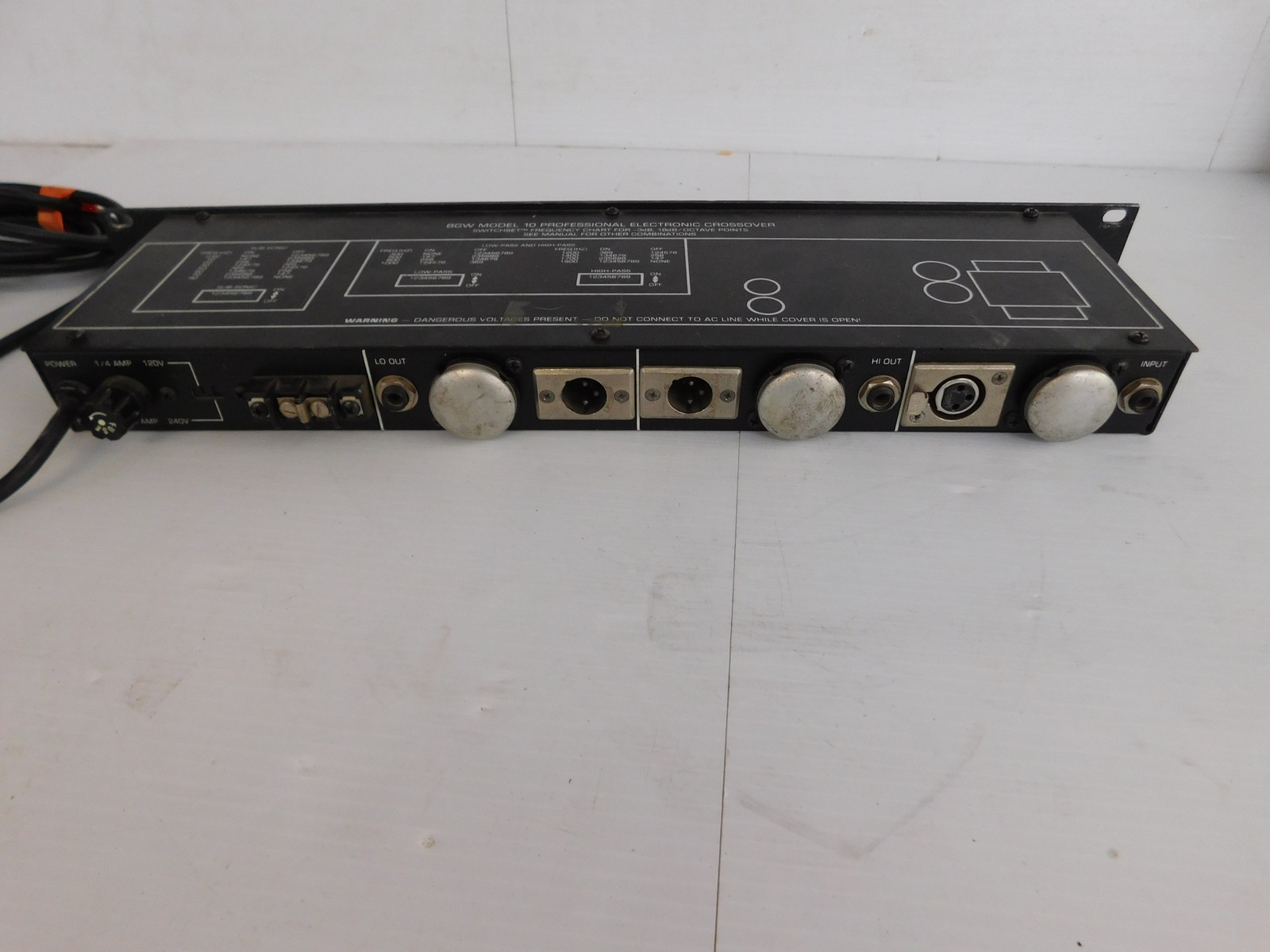 BGW Model 10 Professional Electronic Crossover (JSP119)
