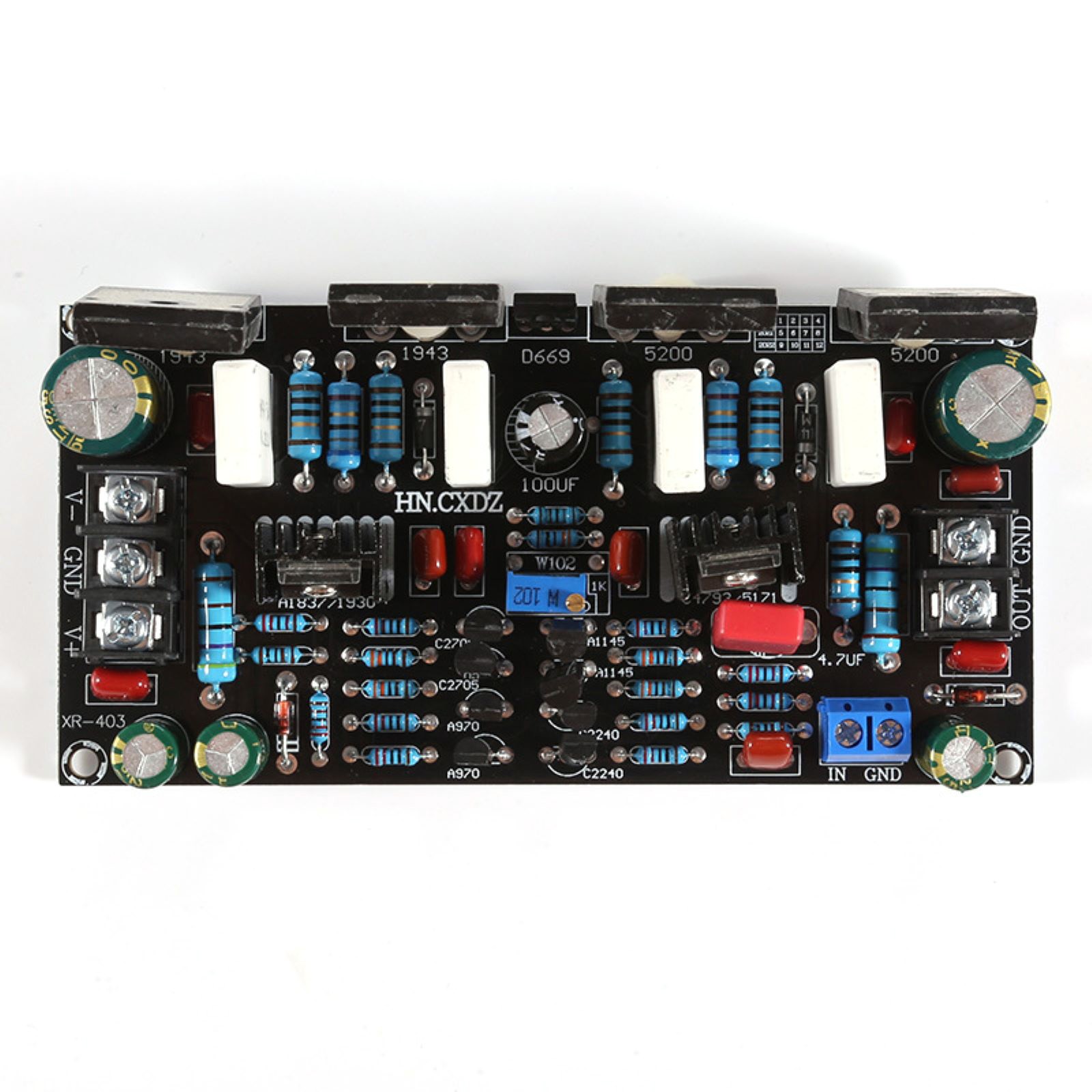 1 PC Mono Power Amplifier Board 200W 1943+5200 High After Tube Board Module