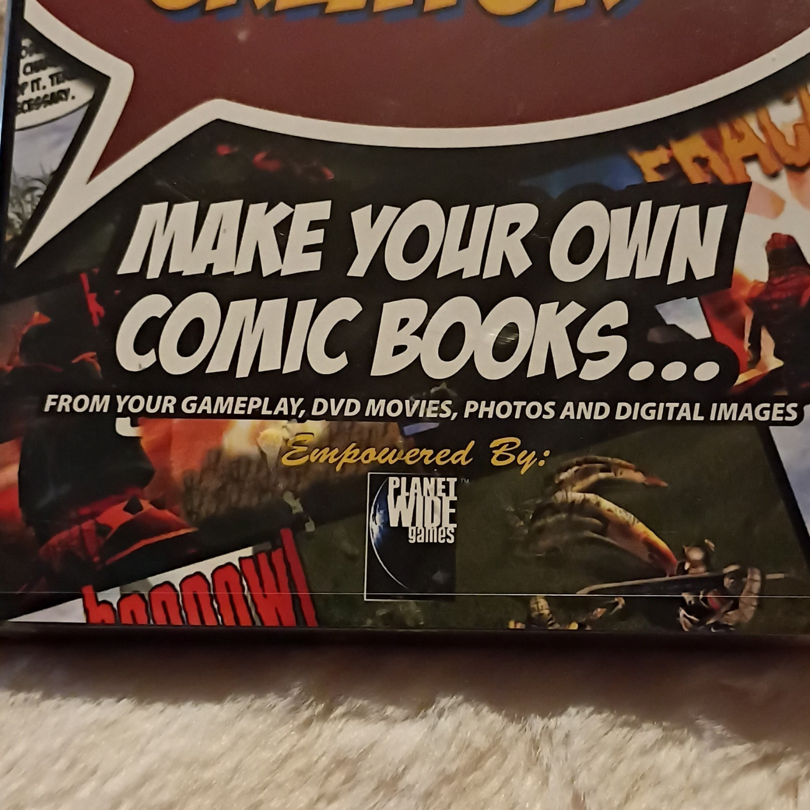 SEALED NEW Planetwide Games Comic Book Creator Software CD for Windows, English