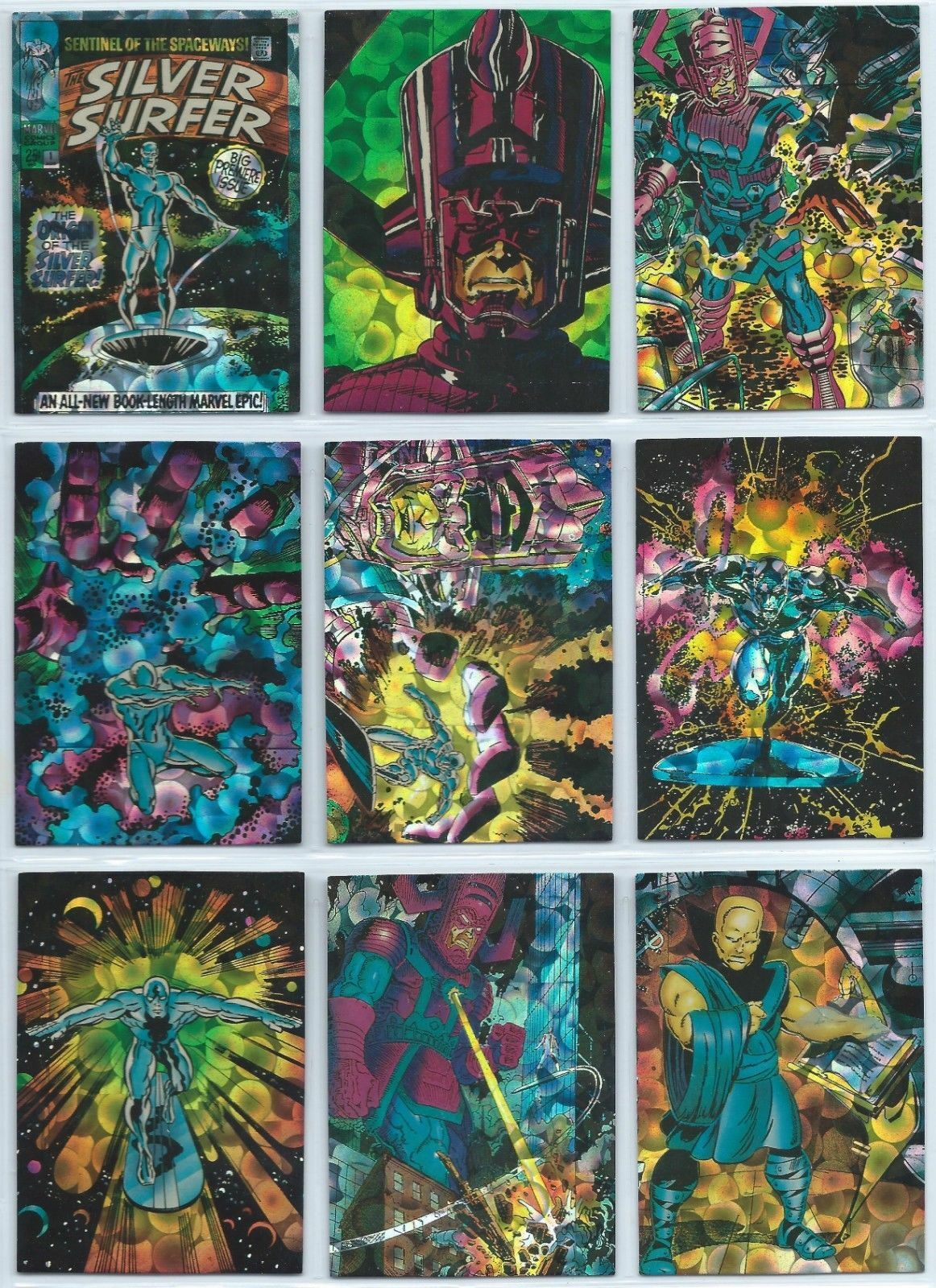1992 Comic Images All Prism Silver Surfer You Pick the Base Card Finish Your Set