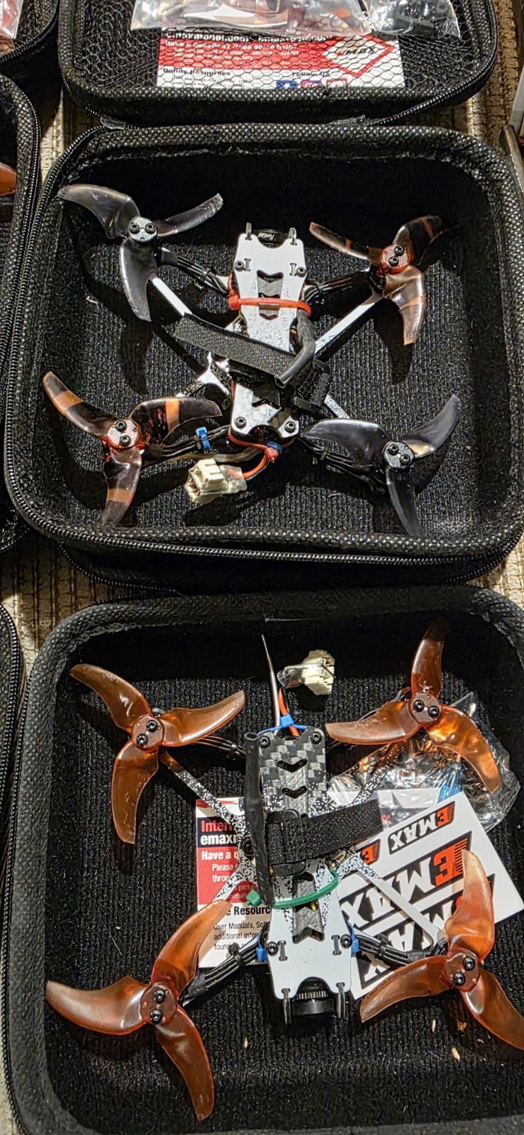 6 Emax Drones Combo + Transmitter & Goggles