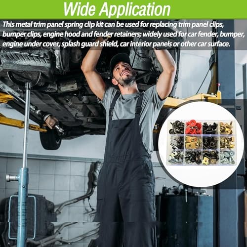 241Pcs Body Multipurpose Bolt & U-Nut Kit Assortment -16 Popular Sizes Car