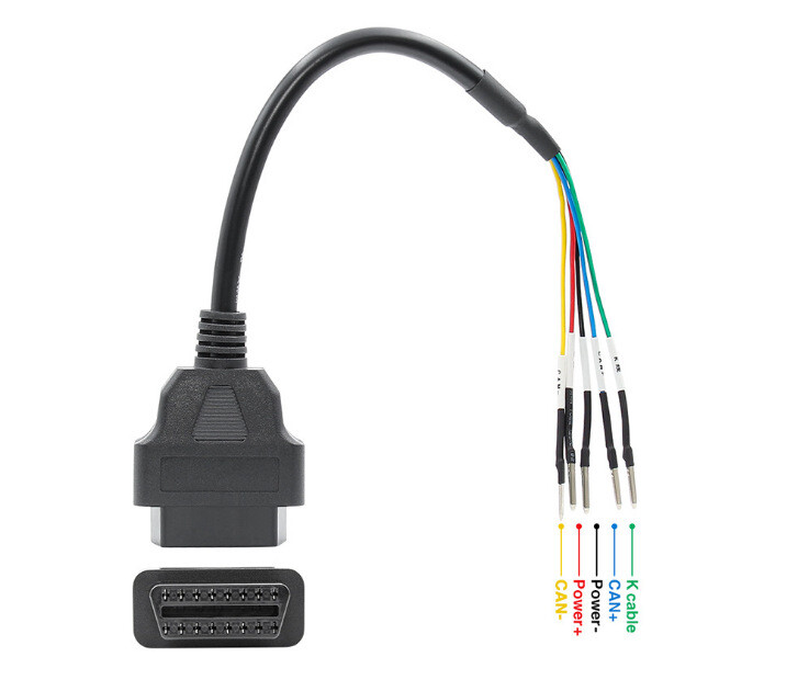 16-Pin OBD OBD2 K CAN Line Jumper Tester Connector Car Diagnostic Cable Line c