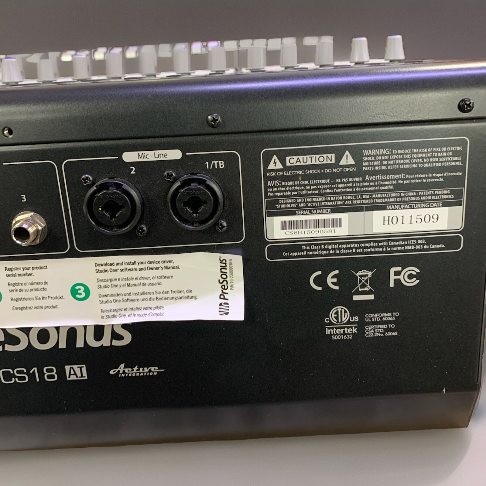 PreSonus StudioLive CS18AI (PREOWNED)