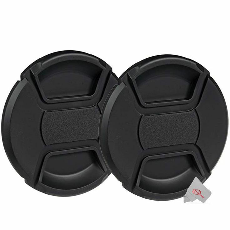 2x 67mm Center Pinch Snap On Lens Cap Front Dust Cover for SLR Mirrorless Camera
