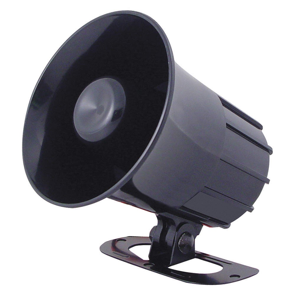 SPECO TECHNOLOGIES SA4P Weatherproof Alarm Siren,4"H,Black 49CA13
