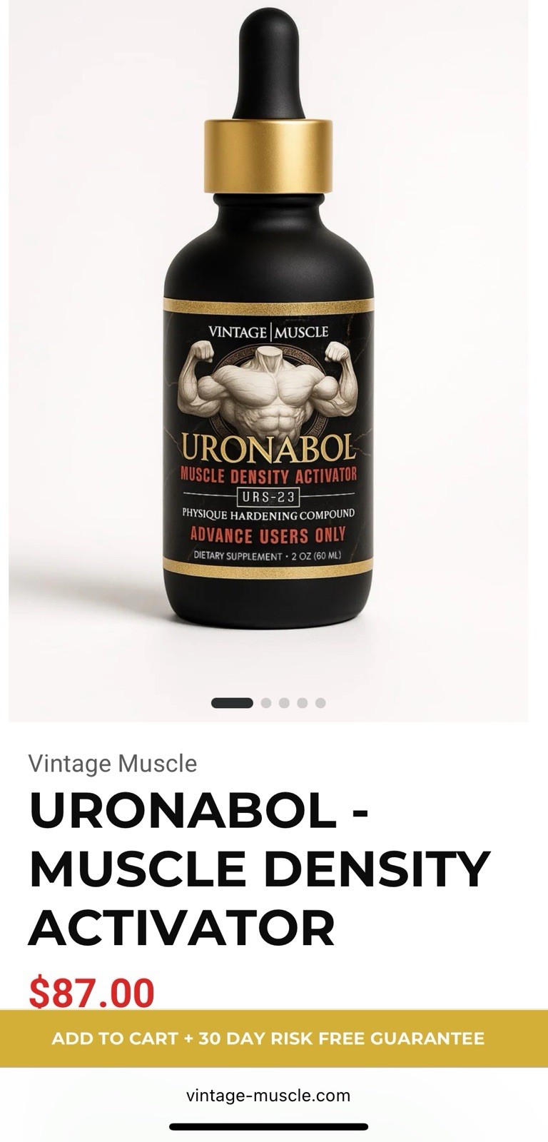 Uronabol:Ult.Dry, Striated, Density & Shredded Gainer By Vintage Muscle 💪🧪🏛️