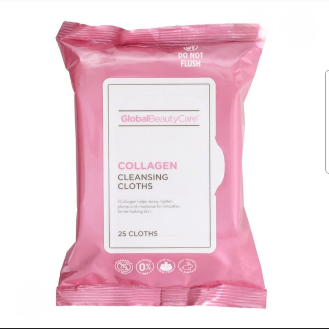Global Beauty Care Collagen Makeup Cleansing Wipes, 25-ct. 3 Packs