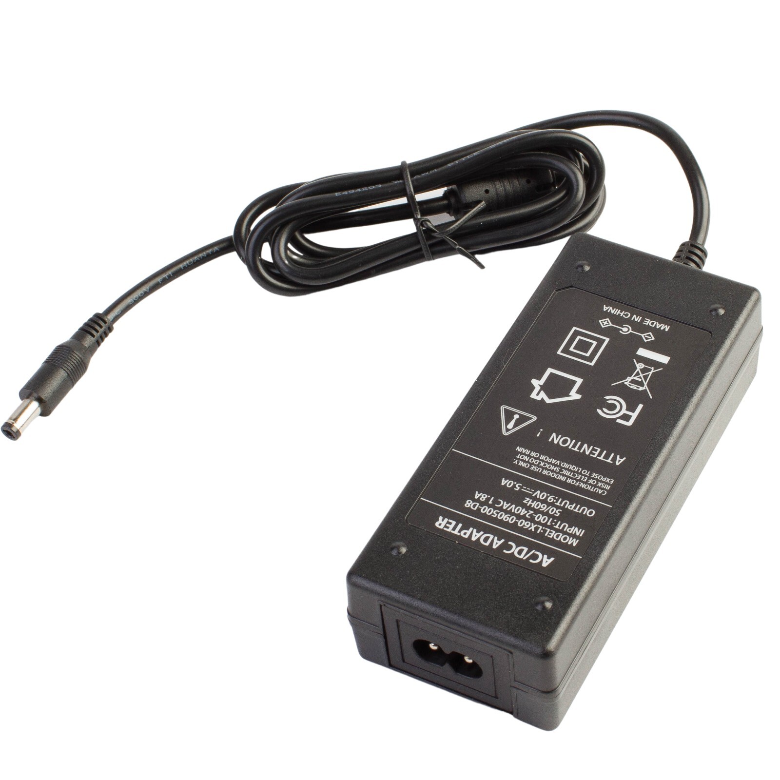 Lot of 5 pcs 9v 5A Power Supply Adapter 45w AC 100 to DC 9v 5.5 x 2.1mm plug