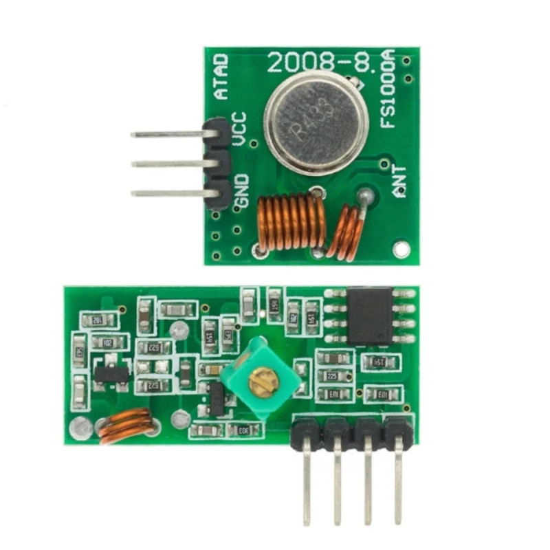 433Mhz Wireless RF Transmitter Module + Receiver Alarm Arduino DIY USA