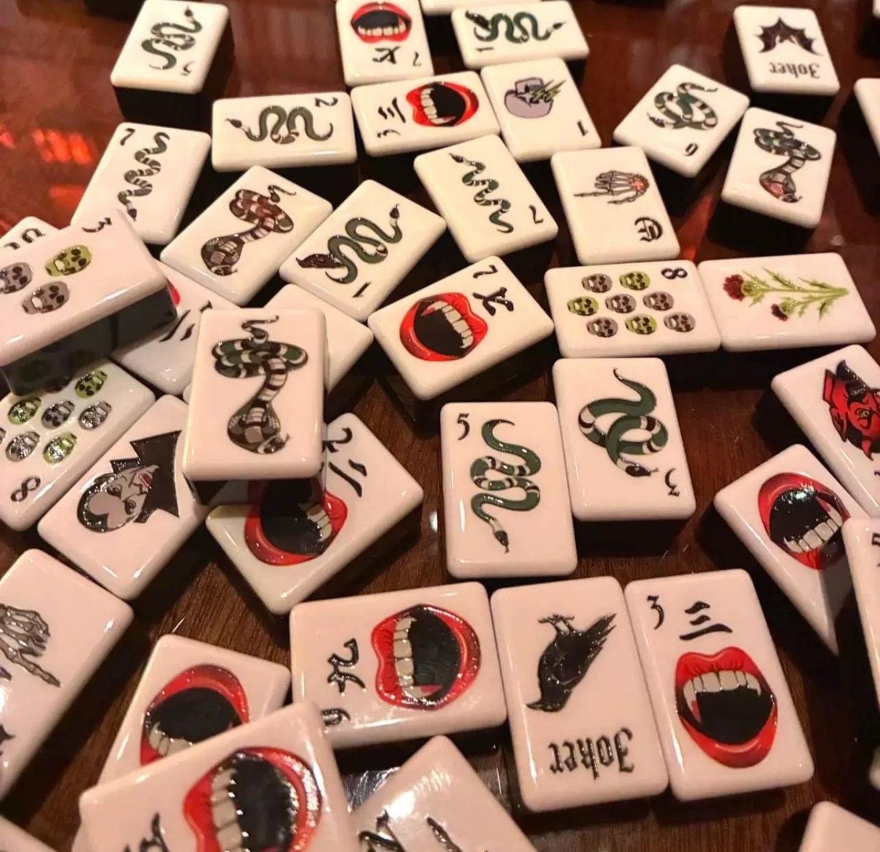 American Mahjong Game Set, 160 tiles Halloween 👻 + Free storage bag