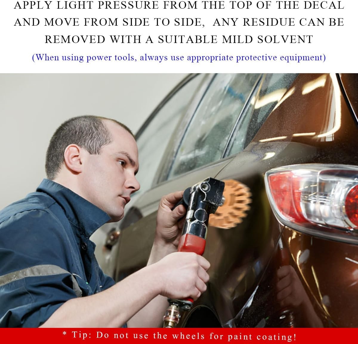 Decal and Adhesive Remover Rubber Wheel Tool