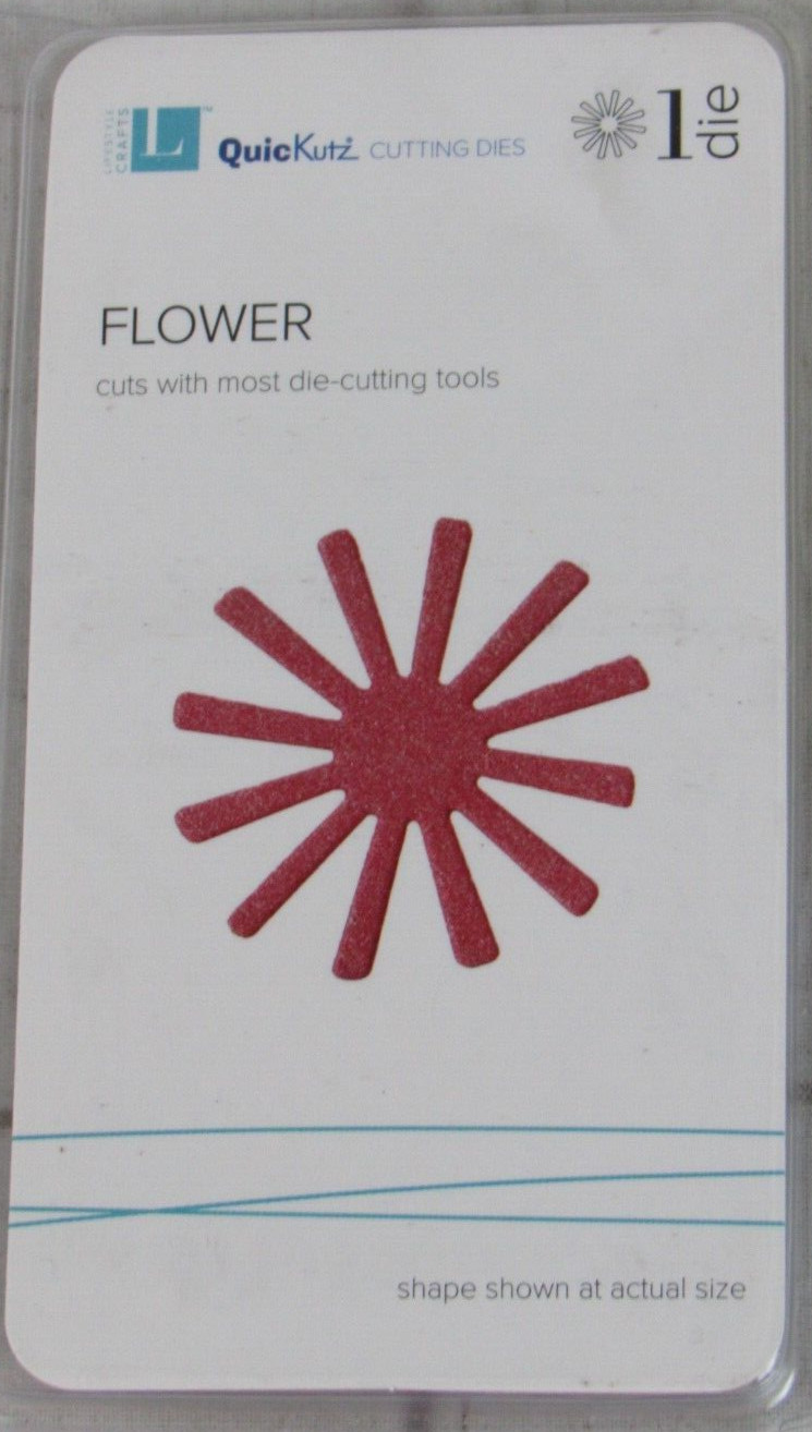 QuicKutz/Lifestyle Crafts Flower 2x2, 1 Cutting Die Set DS0340