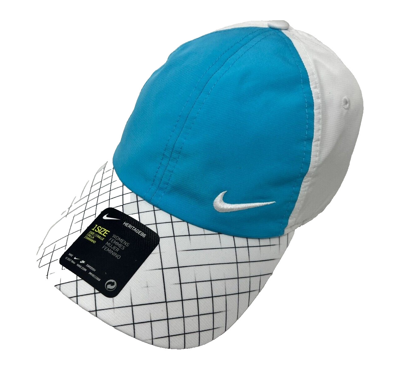 NEW! NIKE Women DRI-FIT H86 Pickleball Hat Golf/Tennis Cap-Blue/White 898263-468