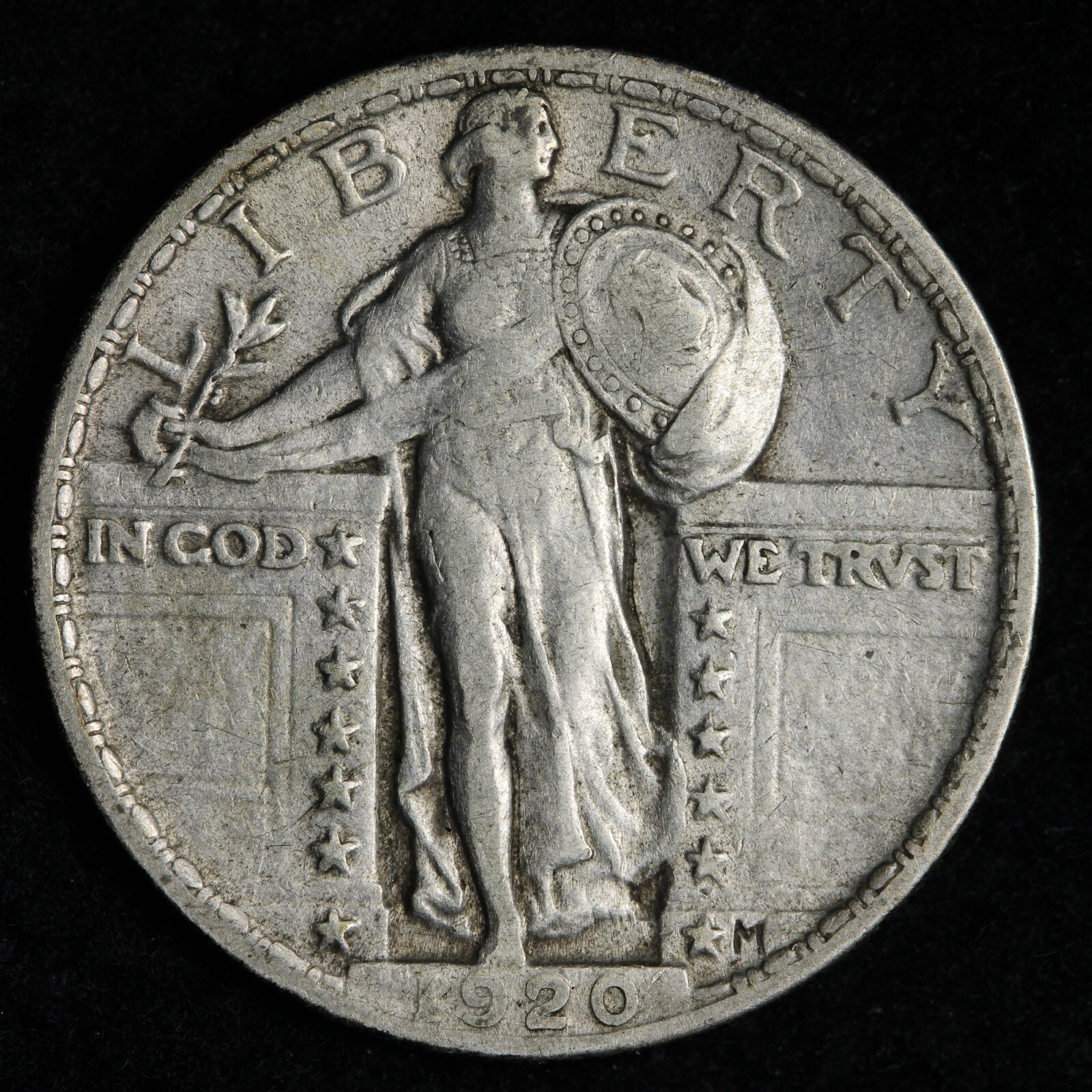 1920 Standing Liberty Silver Quarter CHOICE XF E255 TNE