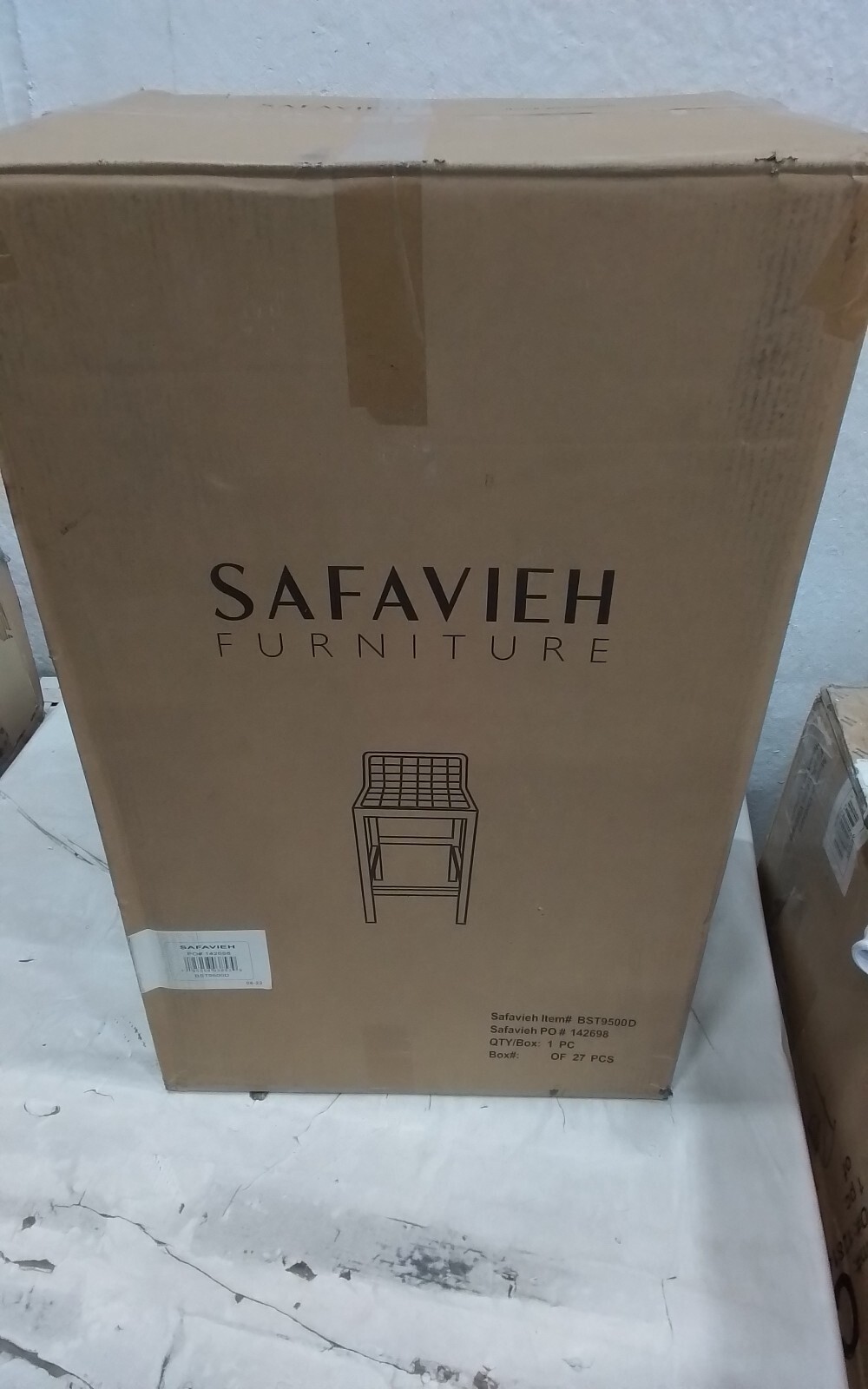 Safavieh SAITO LOWBACK CANE CNTR STOOL, Reduced Price 2172752376 BST9500D
