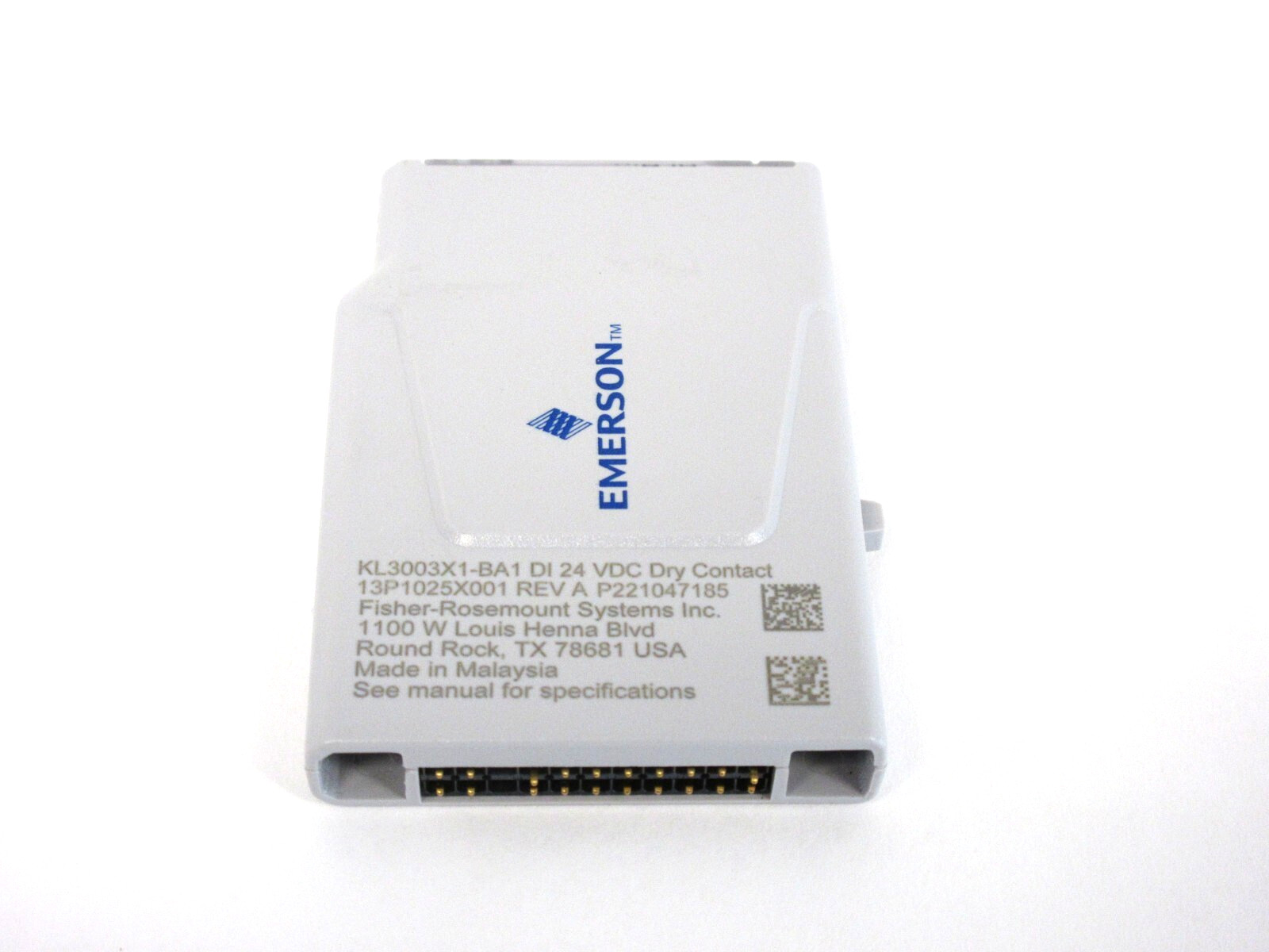 Emerson Fisher-Rosemount KL3003X1-BA1 DI 24VDC Dry Contact 13P1025X001 REV A.