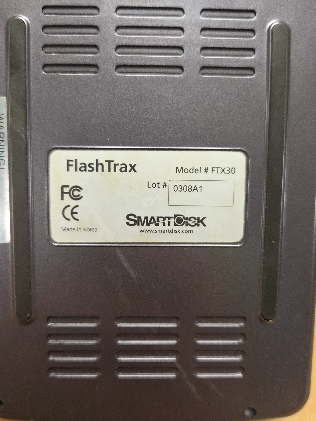 FlashTrax FTX30 Digital Multimedia Player SmartDisk Media UNTESTED PARTS ONLY