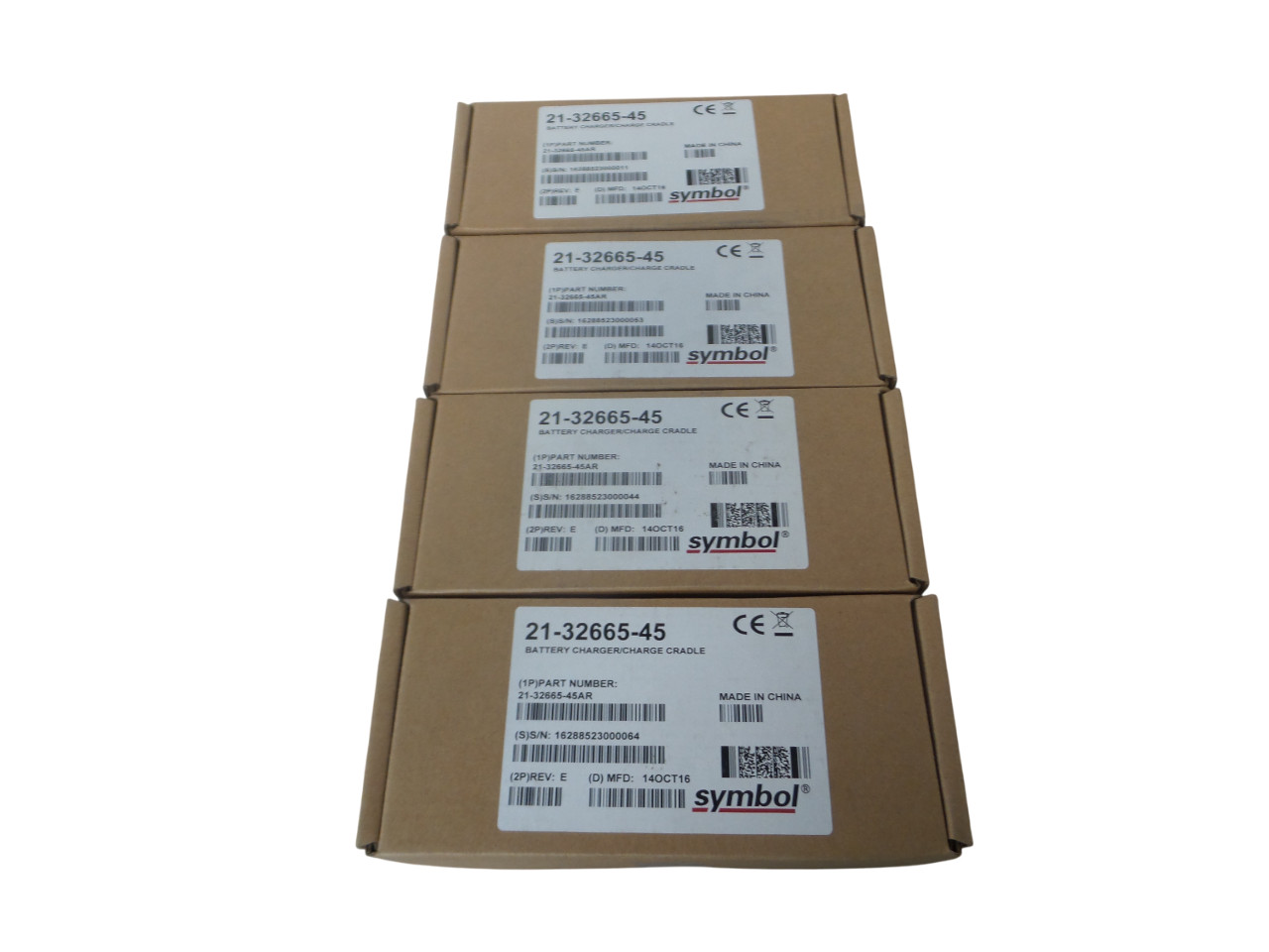 Lot of 4 Symbol Cradle 21-32665-45 Battery Charger - Free Shipping