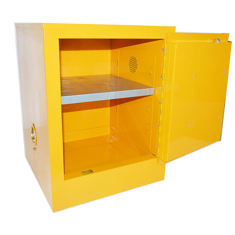 16 Gallon Safety Cabinet for Flammable Liquids Hazardous Storage Leak-proof New