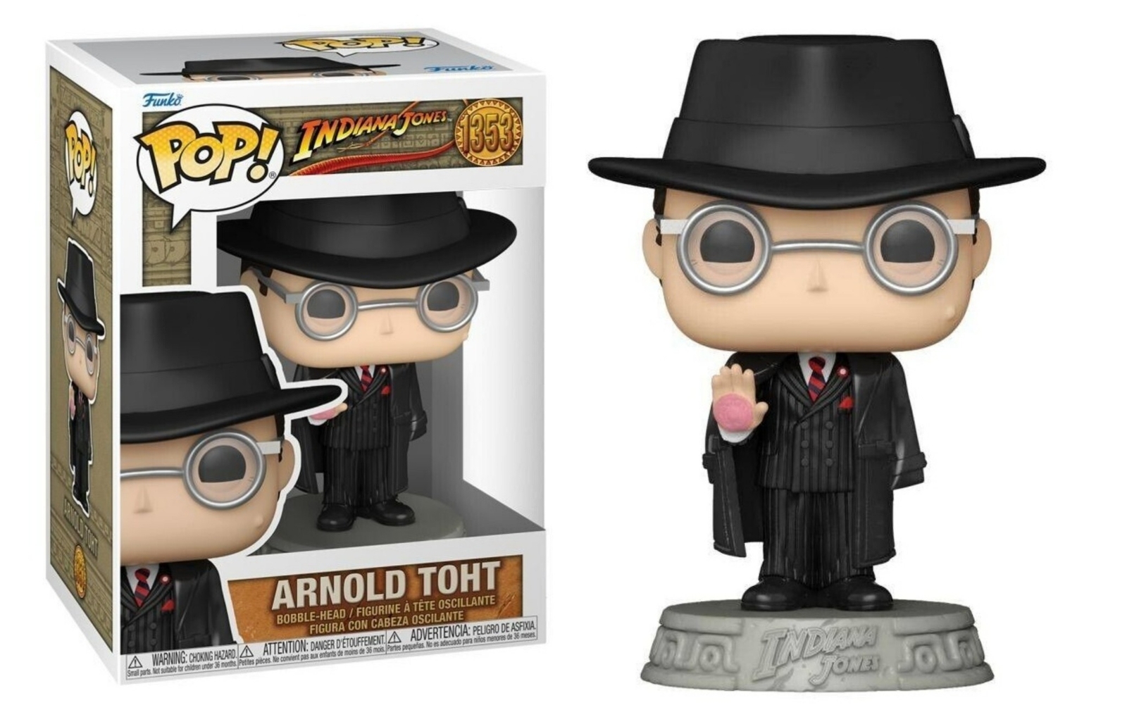Raiders of the Lost Ark Arnold Toht w/ Burn Vinyl POP Figure Toy #1353 FUNKO NIB