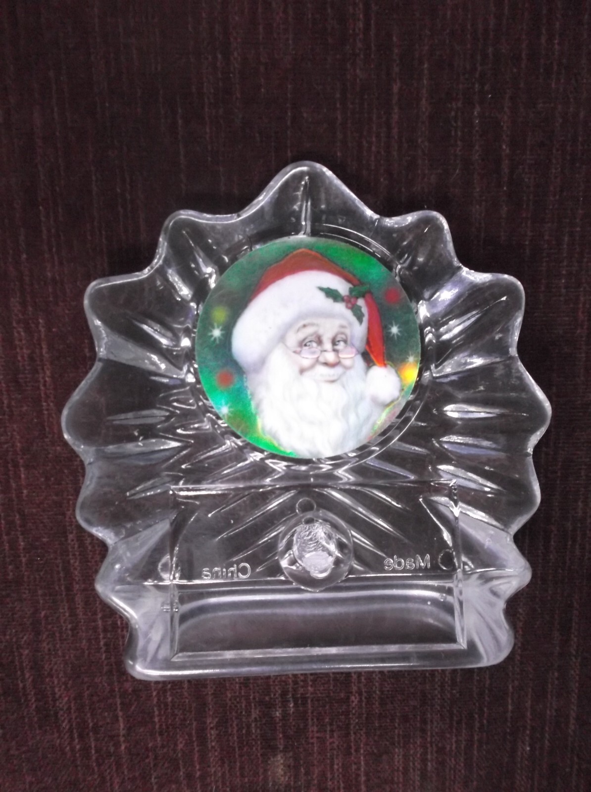Santa Clause insert trophy clear acrylic award