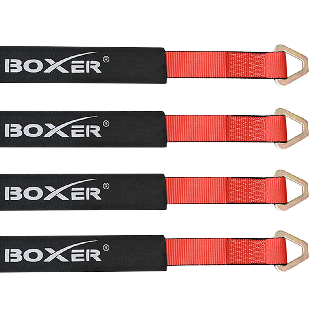 Axle Straps 4 Pack 36" - 10,000lb Car Hauler Trailer Auto Truck Tie Down Strap