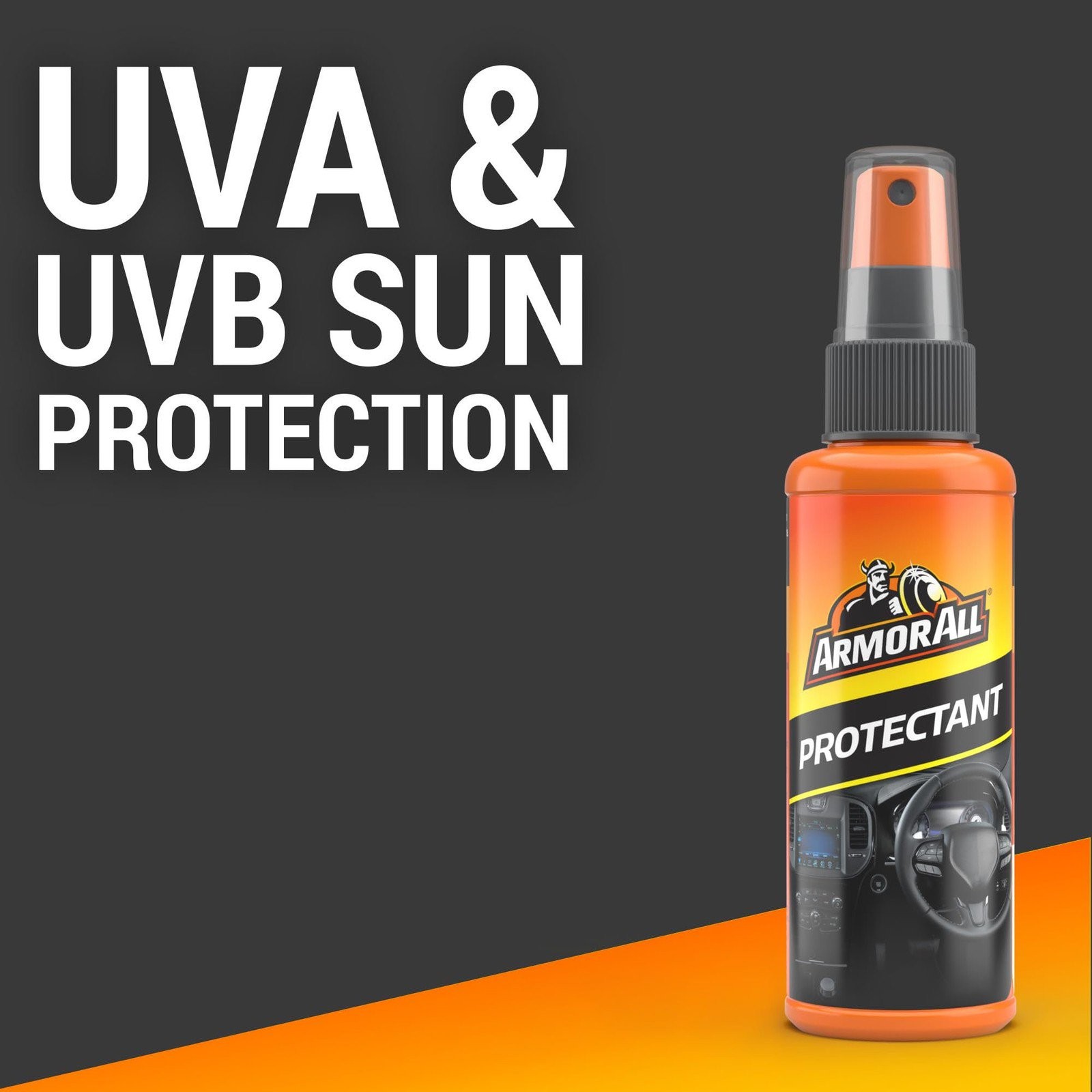 Original Protectant Spray by Armor All, Car Interior Cleaner with UV...