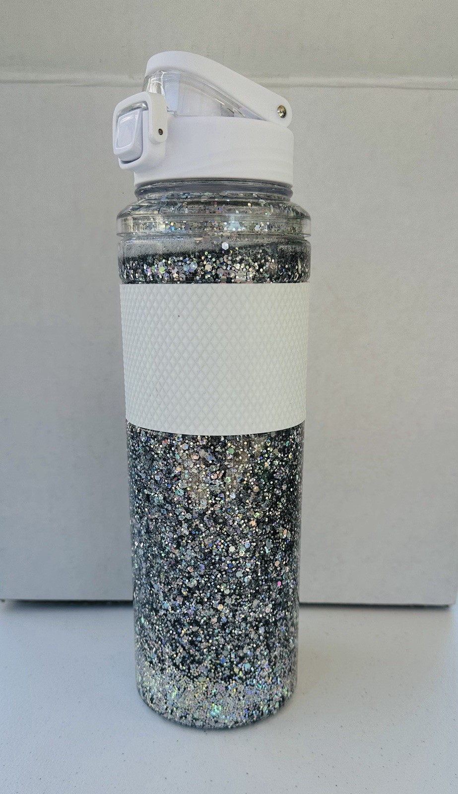 Custom Glitter Water Bottle, BPA Free, 32oz With Locking Lid