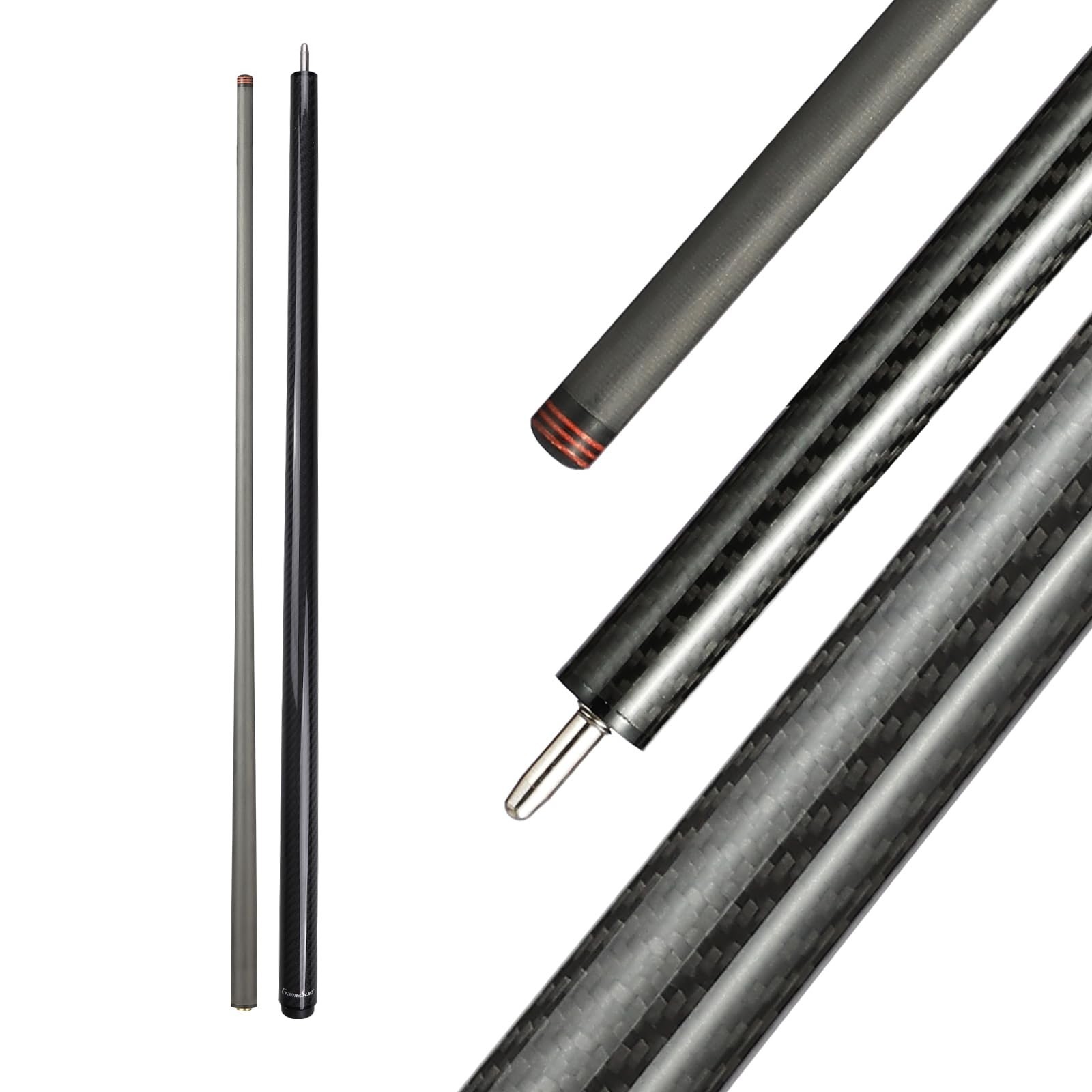 Carbon Fiber Break Pool Cue Stick, 13mm Tip Break Carbon Fiber cue, 58" Cue S...