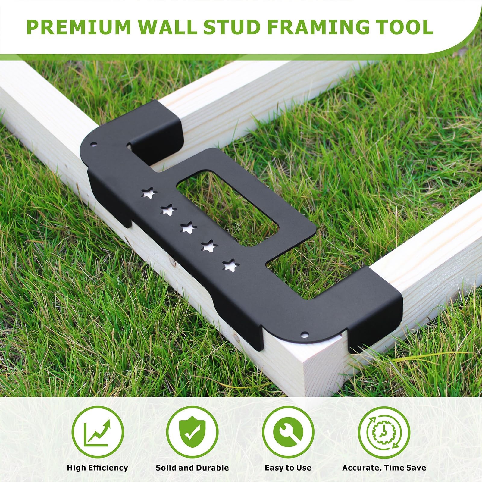 1PCS Stud Layout Tool Framing Tools 12 Inch Framing Spacing Tool, Precision Meas