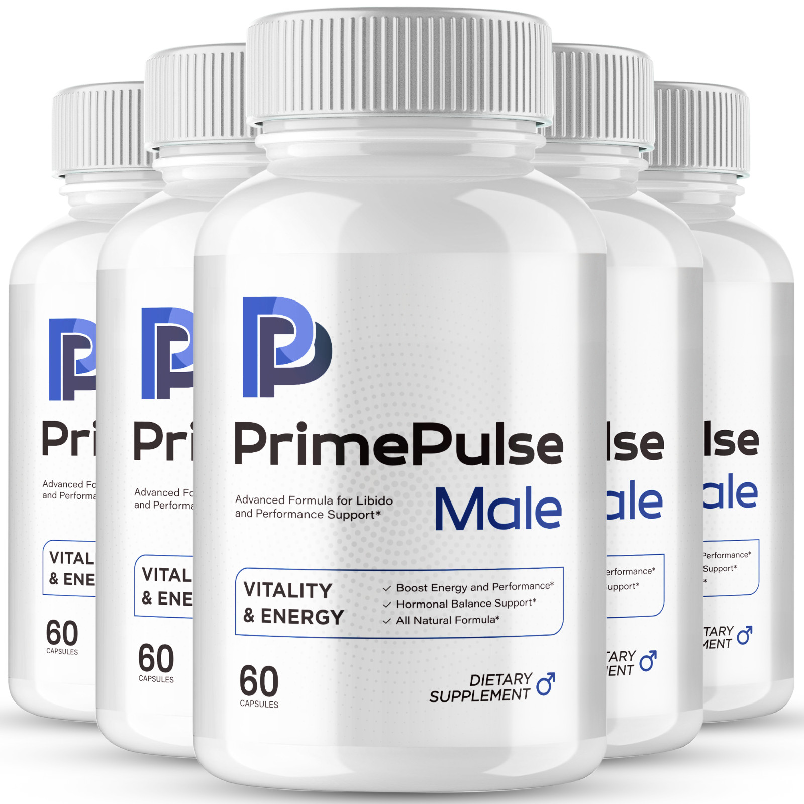 Prime Pulse Male - Official PrimePulse Men Supplement, Maximum Strength (5 Pack)