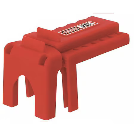 Zing 45Mz61 Ball Valve Lockout, Red, Polyurethane