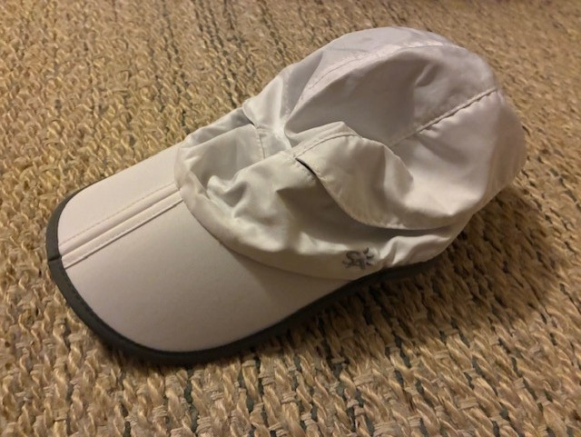 EUC Sunday Afternoons foldable vented running hiking cap white size L