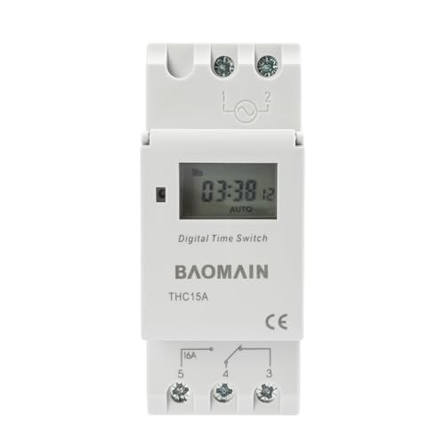 THC15A AC 110V Digital LCD Power Programmable Timer Time Switch Relay 16A Amp