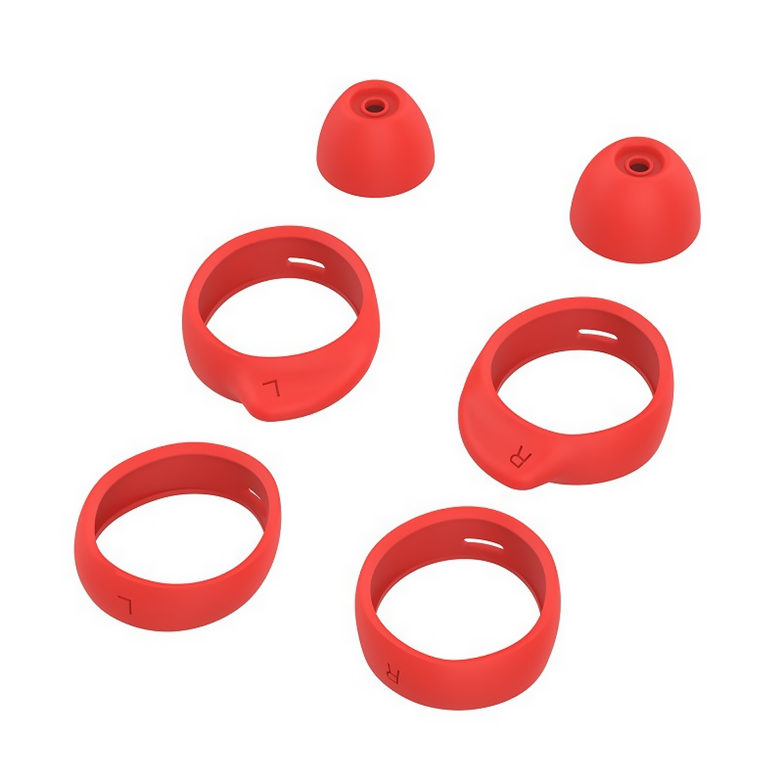 8Pcs Red Silicone Earbud Tips Cover For Samsung Galaxy Buds Sports Headphone