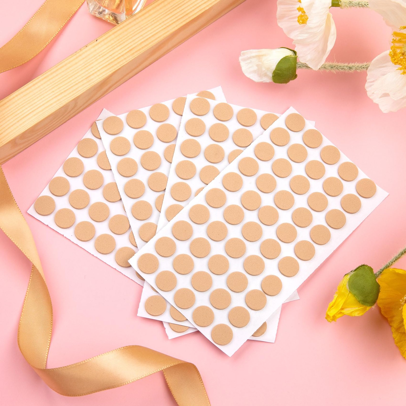 300pcs Earring Support Patches, Self-Adhesive Waterproof Earring Backs Earlob...