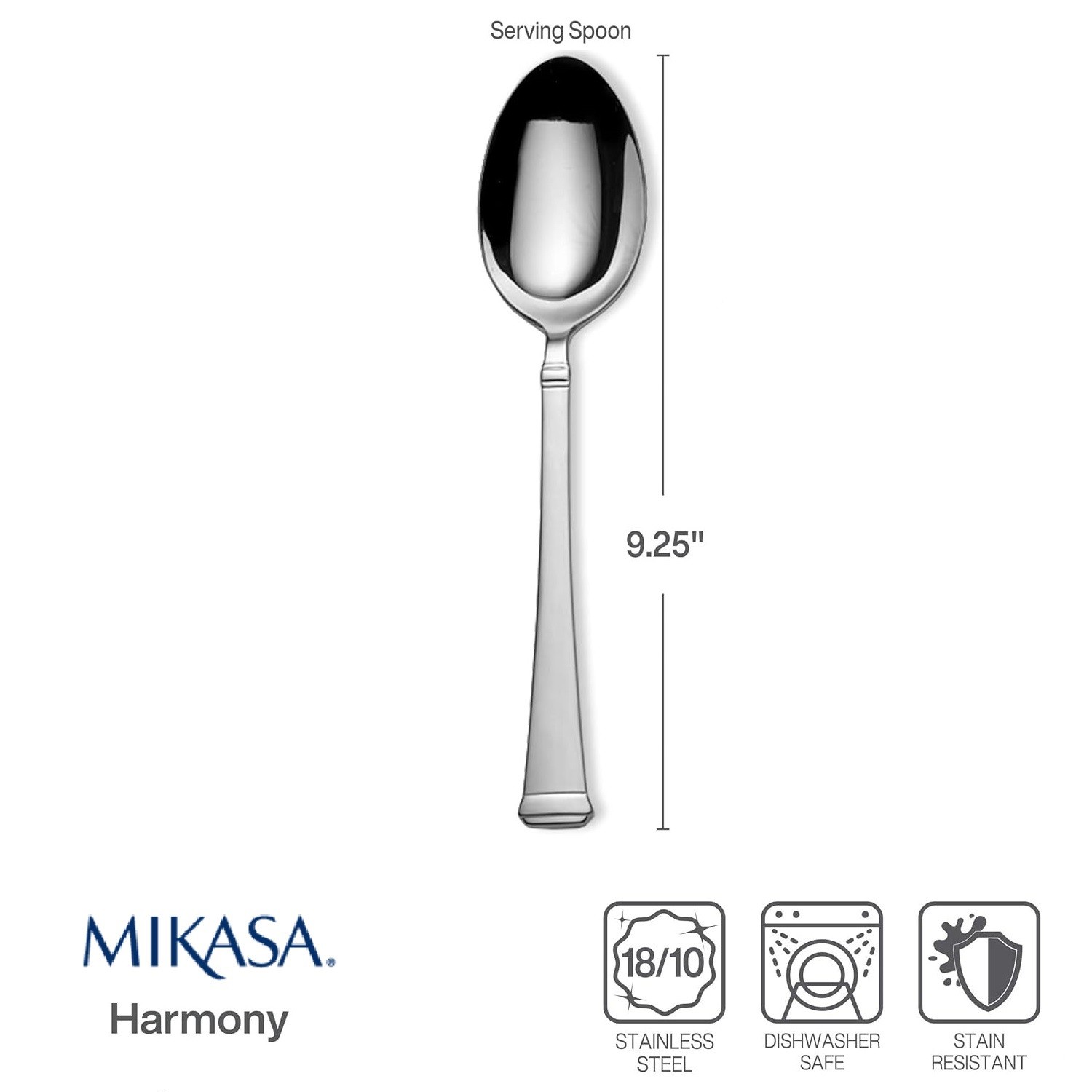 Mikasa Harmony 18/10 Stainless Steel Serving Spoon