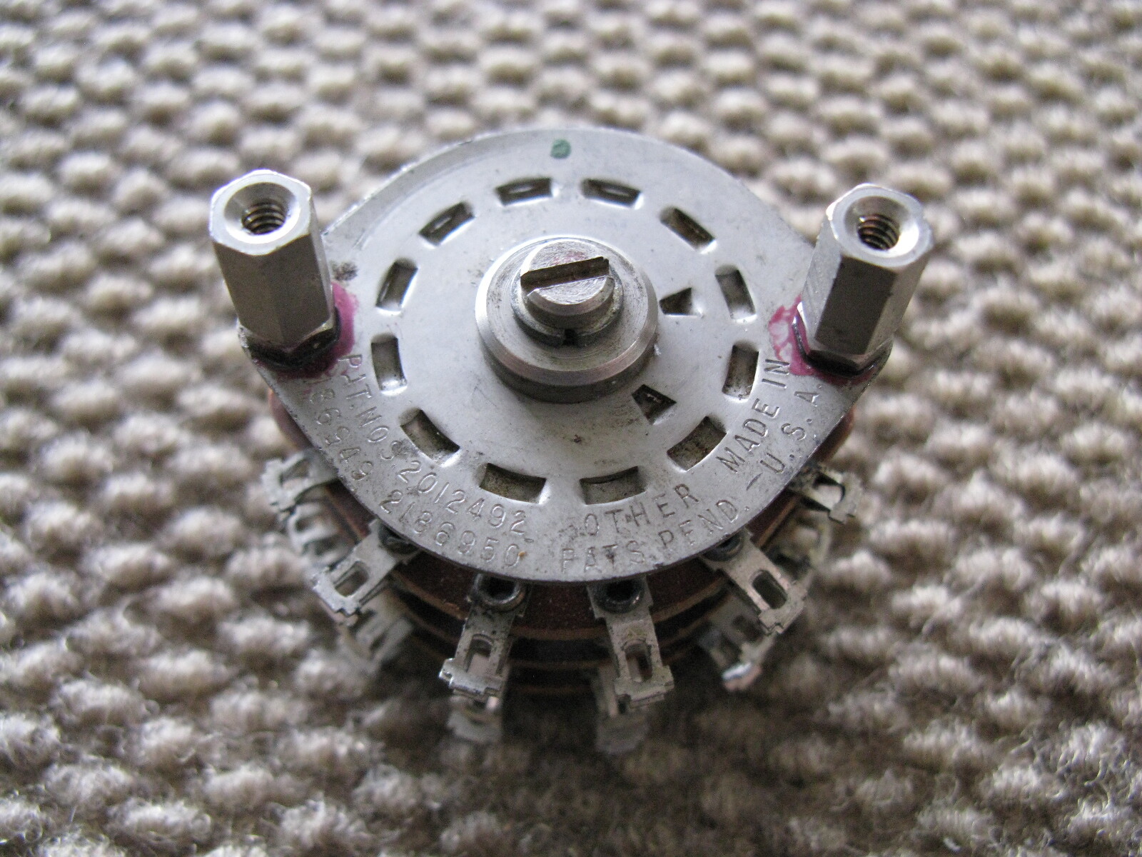 Rotary Switch Phenolic Wafer 3 Decks, 9 Positions top & botton x2 & 10 position