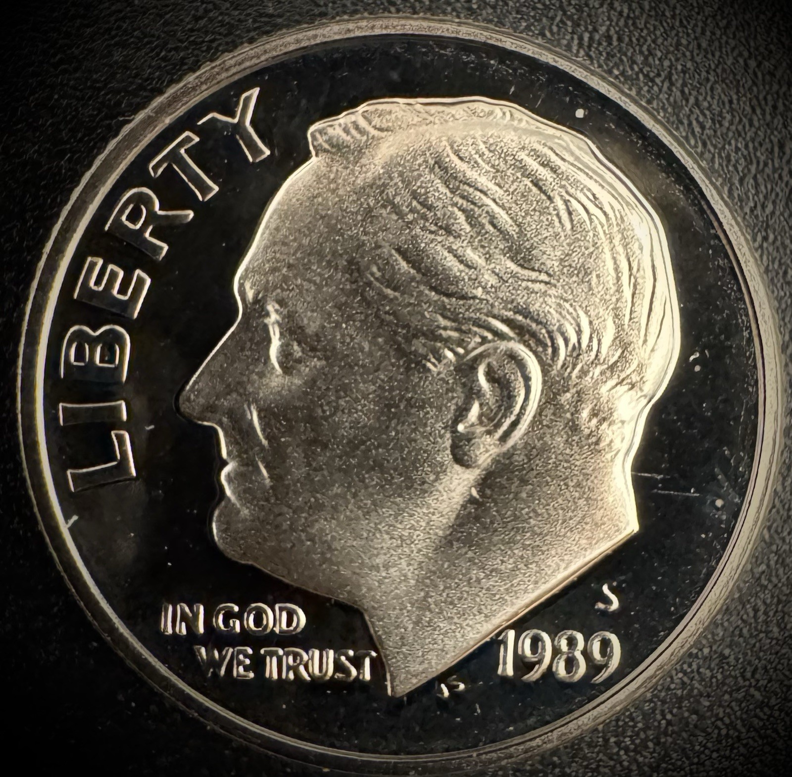 1989-S PROOF Roosevelt Dime 10C Clad DEEP CAMEO Coin From US Mint Proof Set