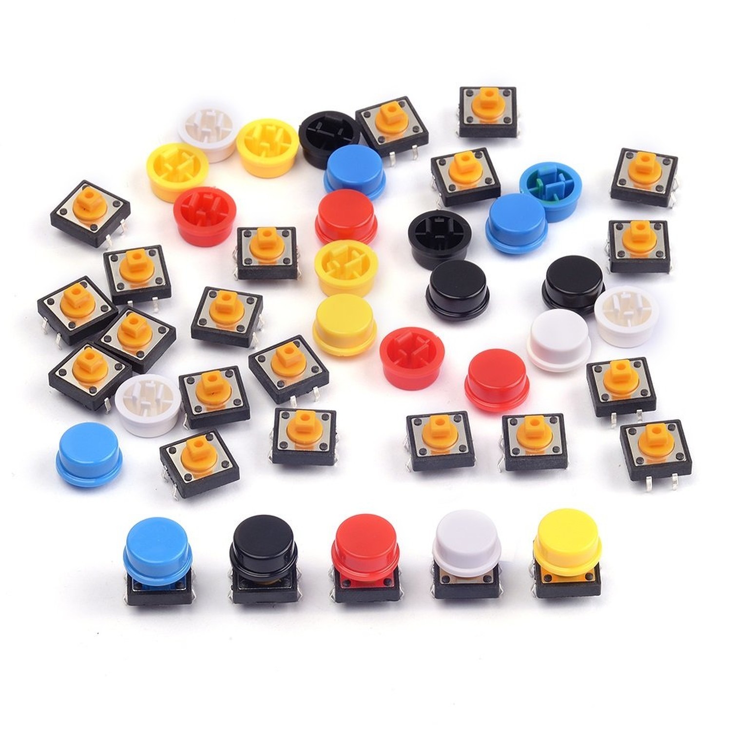 25Pcs 12x12x7.3mm Momentary Tact Tactile Push Button Switch Touch Switch Micr...