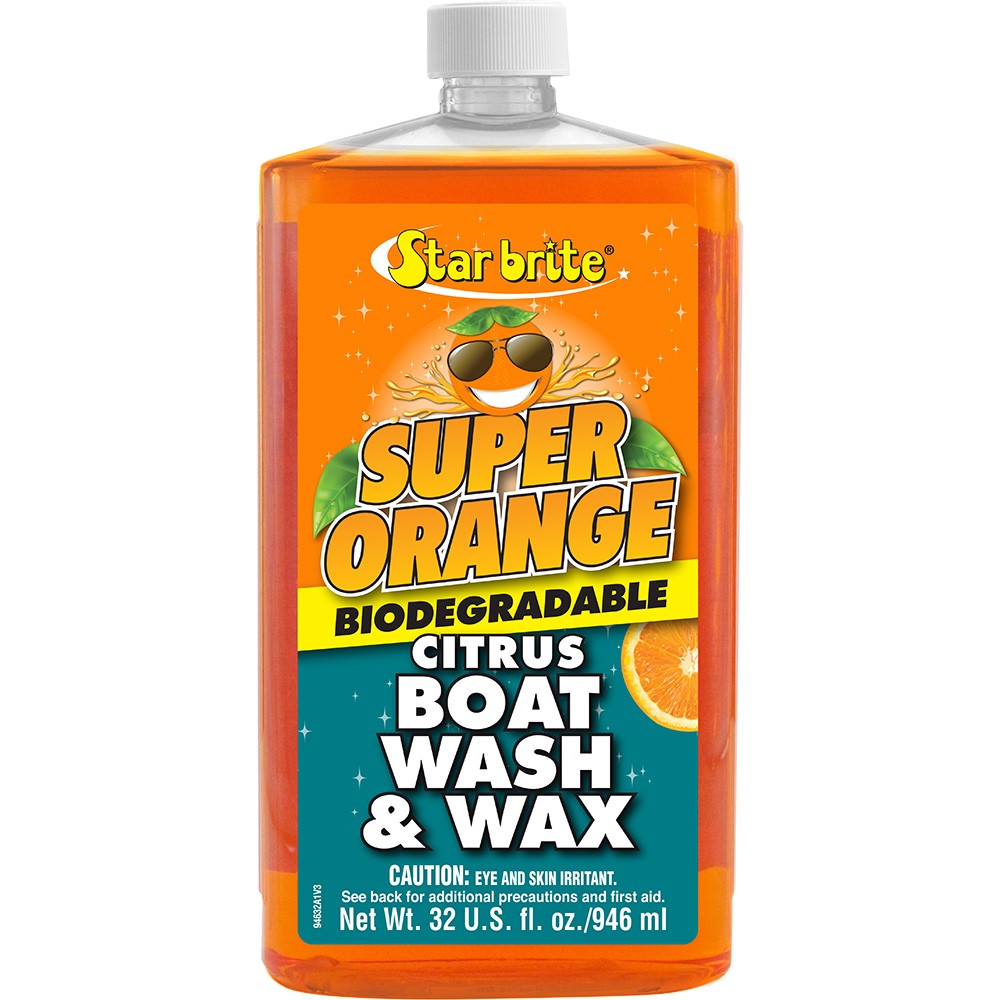 Star Brite Super Orange Citrus Boat Wash &Amp; Wax - Fresh &Amp; Salt Water - 3