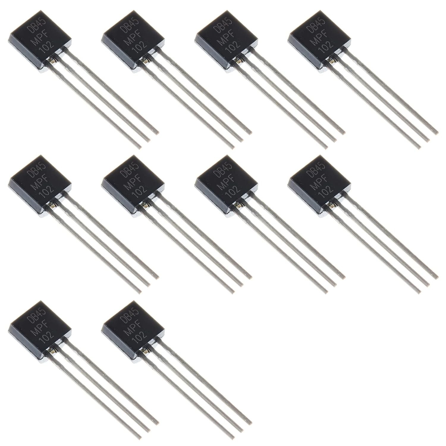 10pcs MPF102 TO 92 N Channel RF Amplifier JFET for Analog Switch Applications