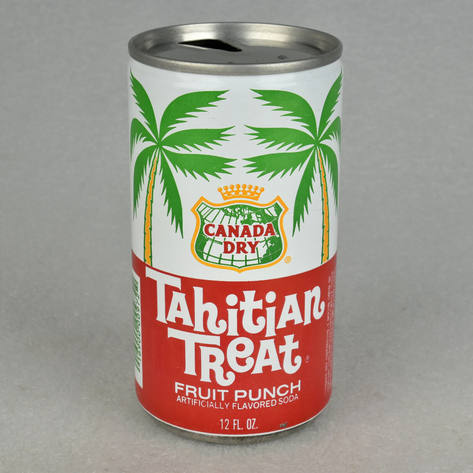 VTG 1970s Canada Dry Tahitian Treat Soda Can 12oz Steel Twinsburg OH