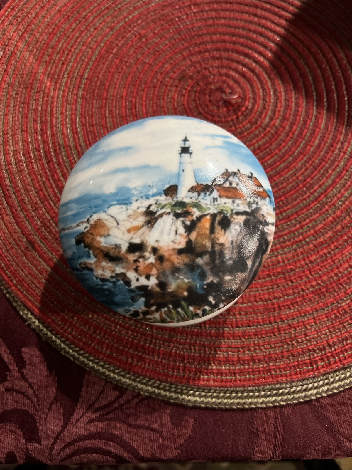 Nancy Zieske, lighthouse trinket box